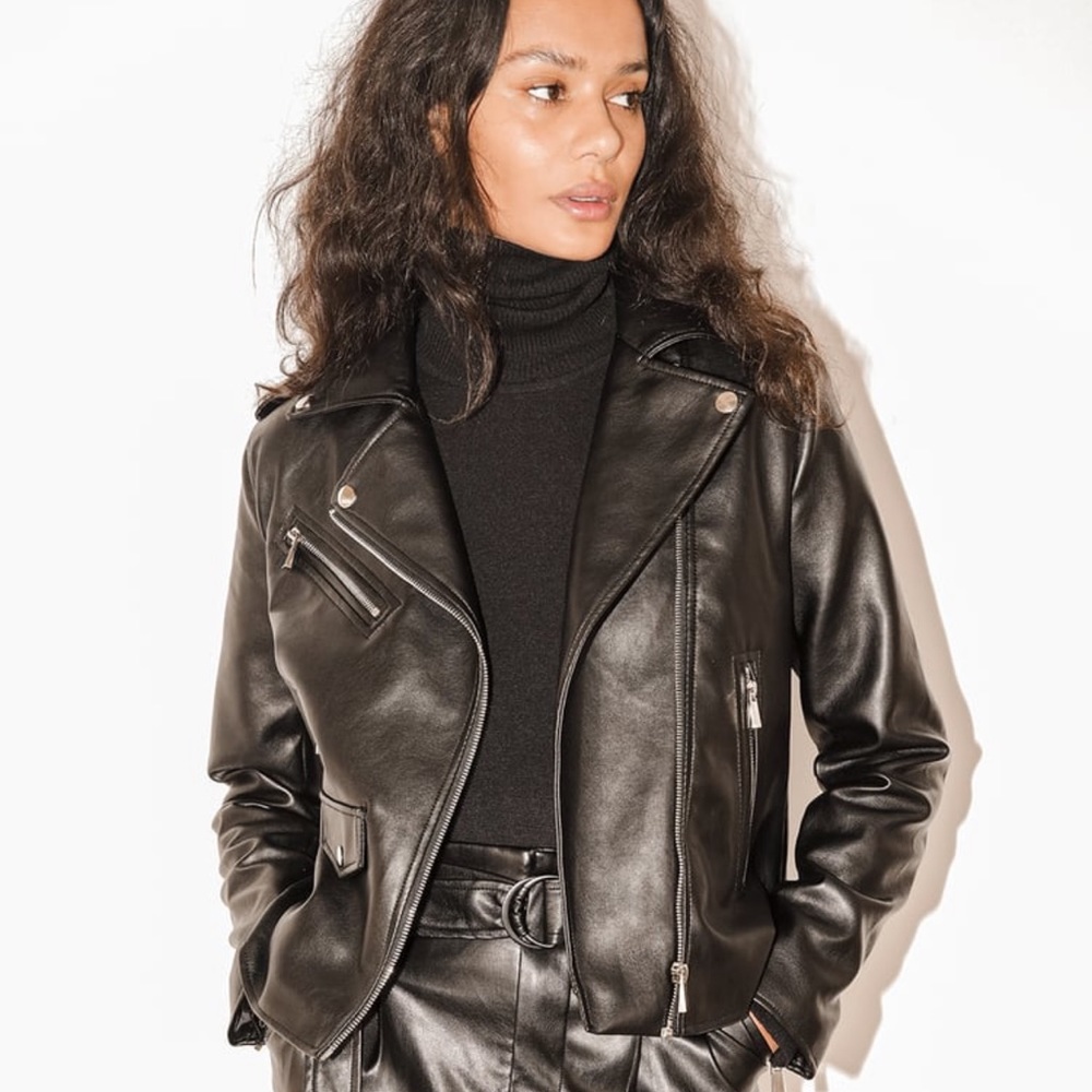 *SOLD* Lulu’s Black Leather Jacket! NWT